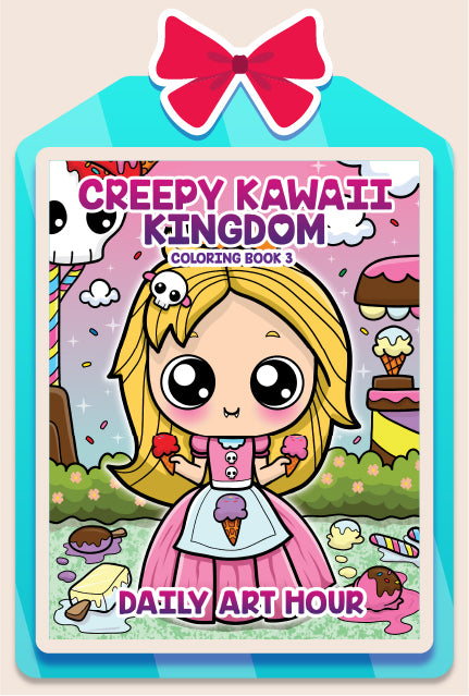 Creepy Kawaii Kingdom Coloring Book 3 (Digital Download)