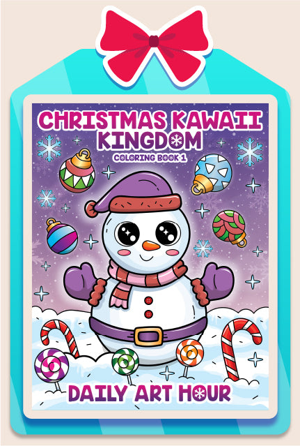 Christmas Kawaii Kingdom Coloring Book 1 (Digital Download)
