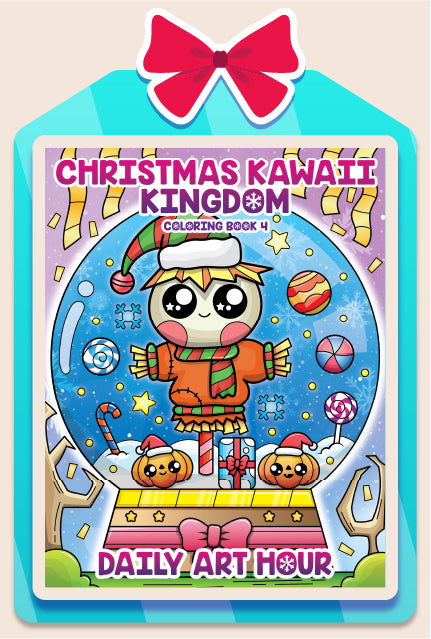 Christmas Kawaii Kingdom Coloring Book 4 (Digital Download)