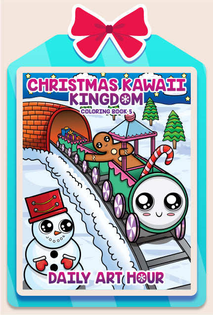 Christmas Kawaii Kingdom Coloring Book 5 (Digital Download)