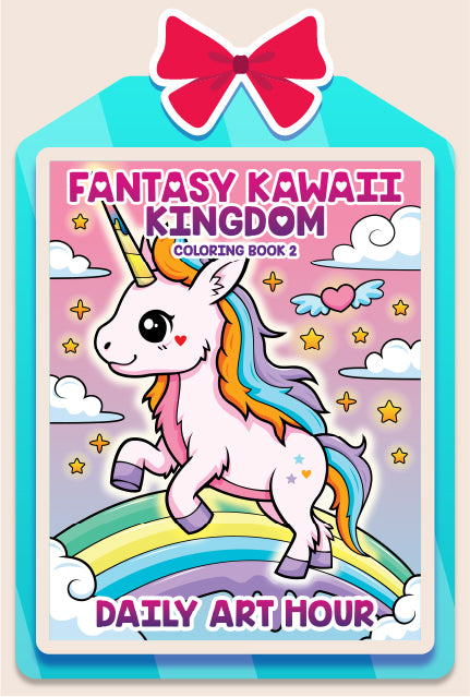 Fantasy Kawaii Kingdom Coloring Book 2 (Digital Download)