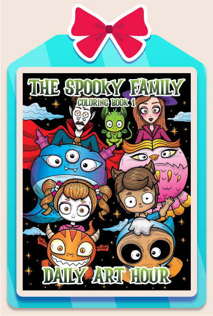 The Spooky Family Coloring Book 1 (Digital Download)