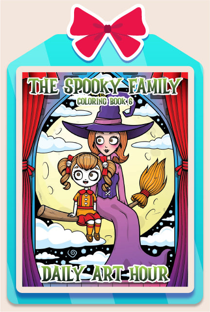 The Spooky Family Coloring Book 6 (Digital Download)