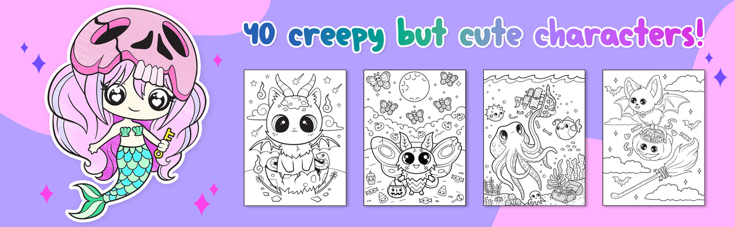 Creepy Kawaii Kingdom Coloring Book 6 (Digital Download)