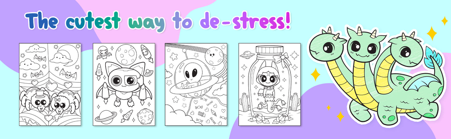 Creepy Kawaii Kingdom Coloring Book 6 (Digital Download)