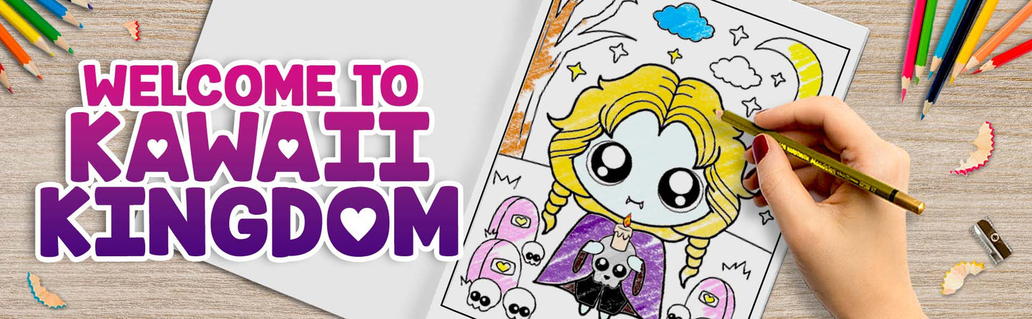 Creepy Kawaii Kingdom Coloring Book 2 (Digital Download)