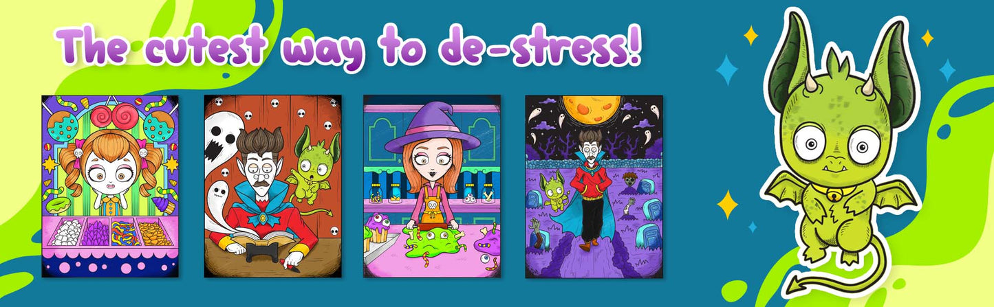 The Spooky Family Coloring Book 1 (Digital Download)