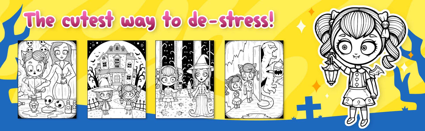 The Spooky Family Coloring Book 2 (Digital Download)