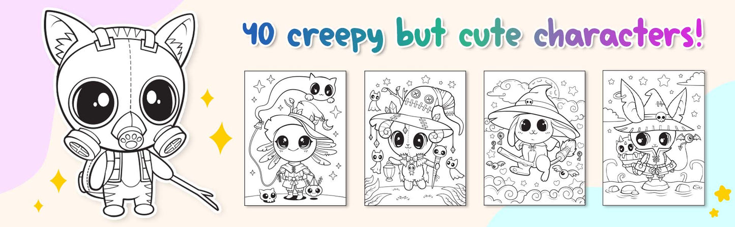 Creepy Kawaii Kingdom Coloring Book 2 (Digital Download)