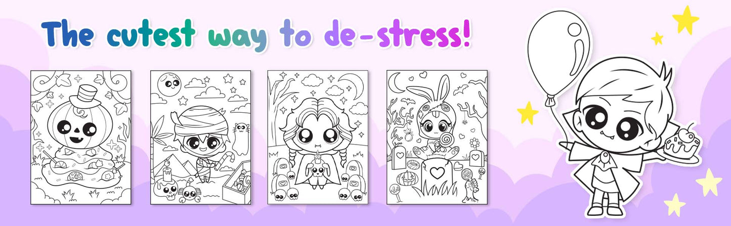 Creepy Kawaii Kingdom Coloring Book 2 (Digital Download)