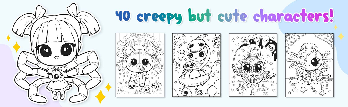 Creepy Kawaii Kingdom Coloring Book 3 (Digital Download)