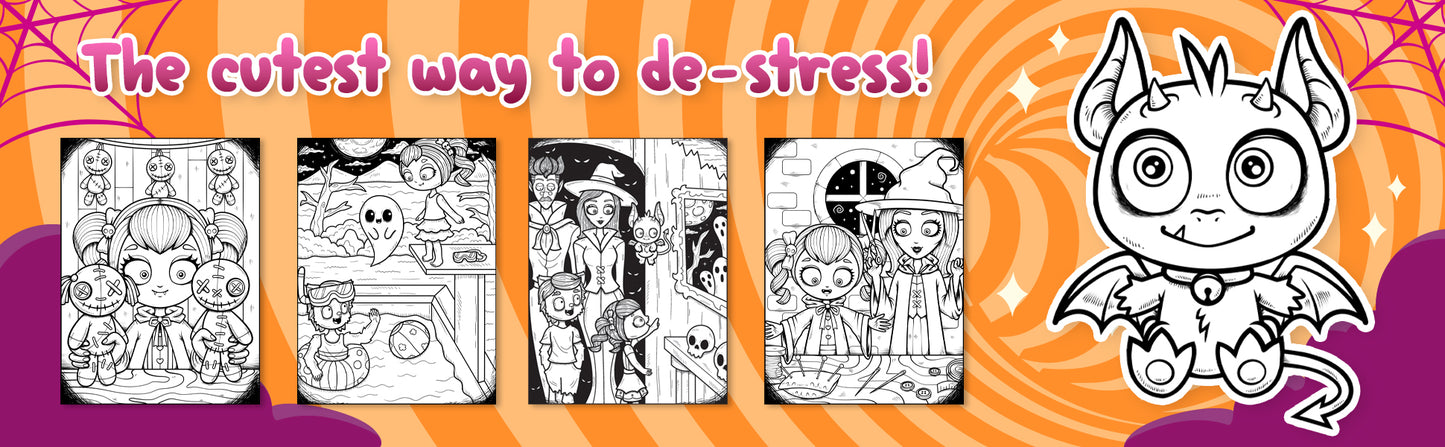 The Spooky Family Coloring Book 3 (Digital Download)