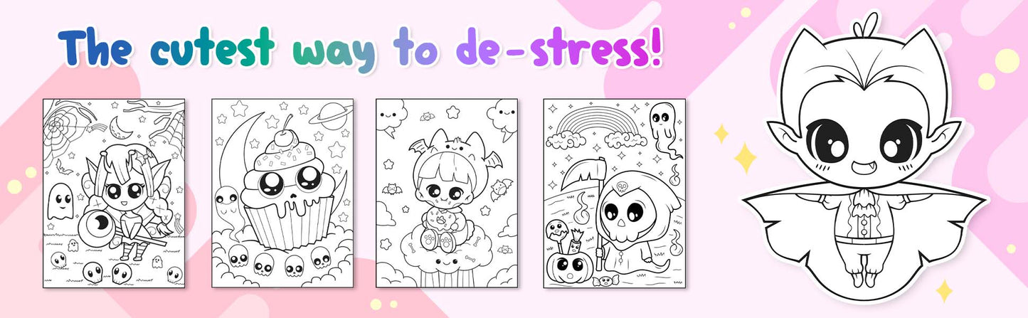 Creepy Kawaii Kingdom Coloring Book 3 (Digital Download)