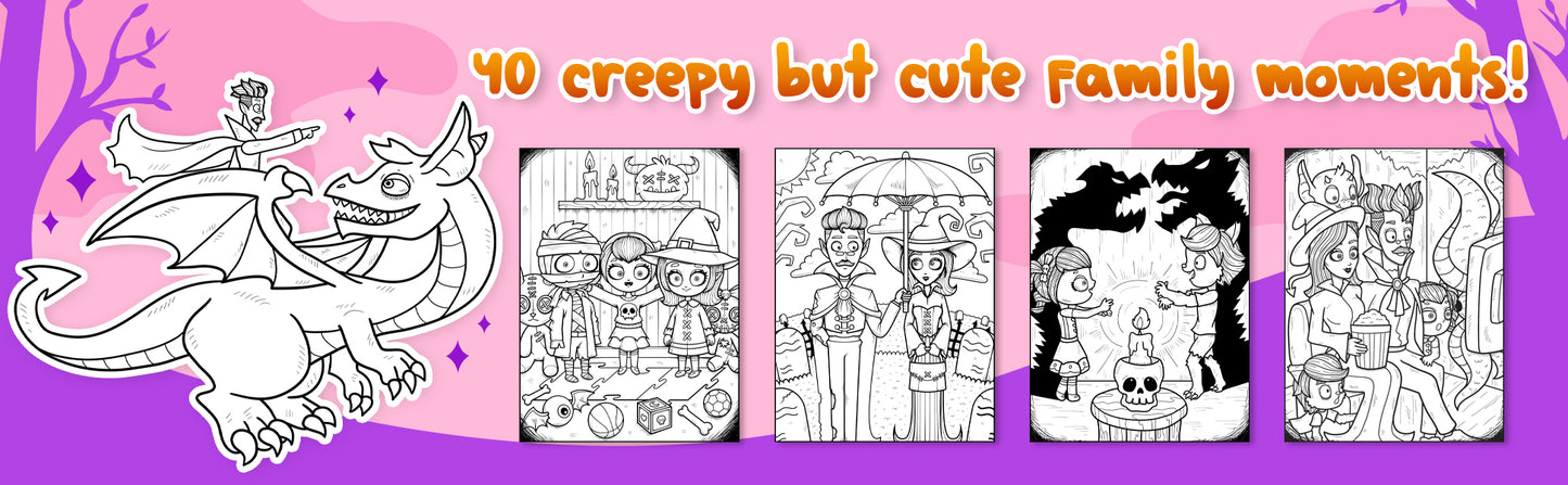 The Spooky Family Coloring Book 4 (Digital Download)