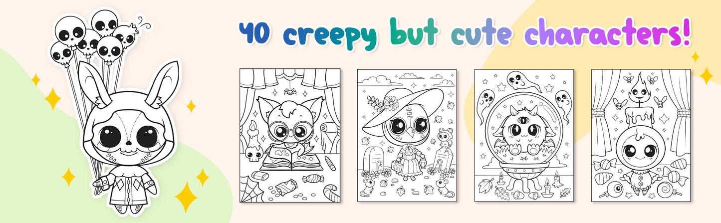 Creepy Kawaii Kingdom Coloring Book 4 (Digital Download)