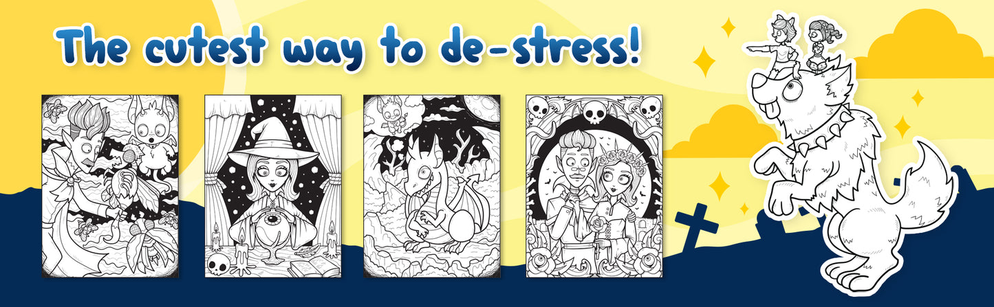 The Spooky Family Coloring Book 5 (Digital Download)