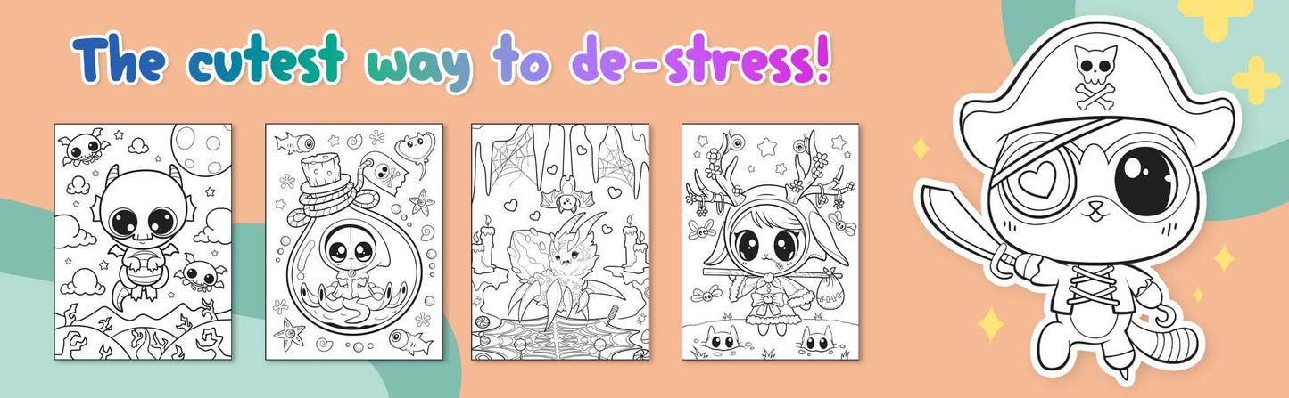 Creepy Kawaii Kingdom Coloring Book 5 (Digital Download)