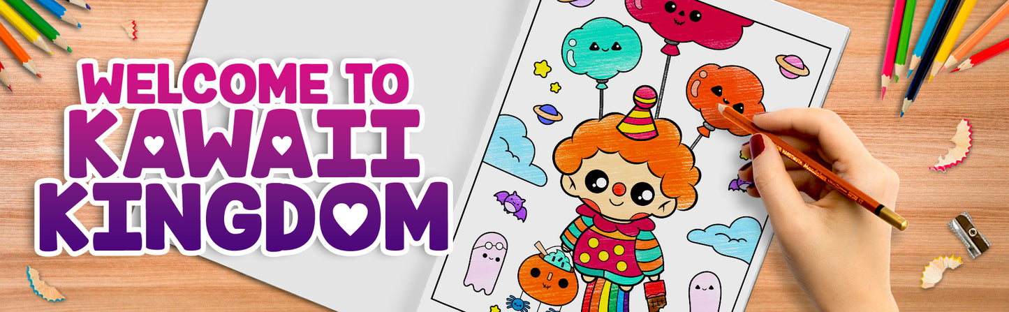 Creepy Kawaii Kingdom Coloring Book 6 (Digital Download)