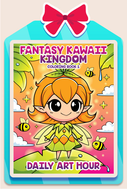 Fantasy Kawaii Kingdom Coloring Book 1
