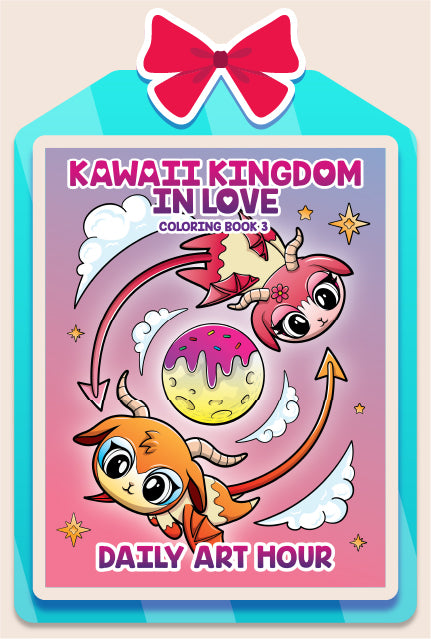 Kawaii Kingdom In Love Coloring Book 3
