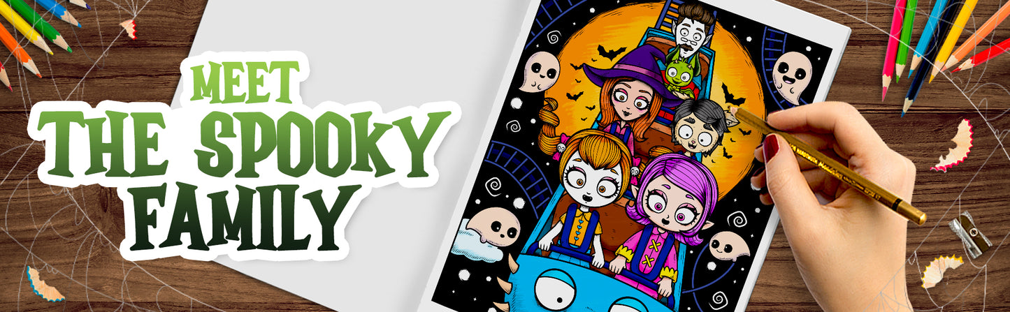 The Spooky Family Coloring Book 2